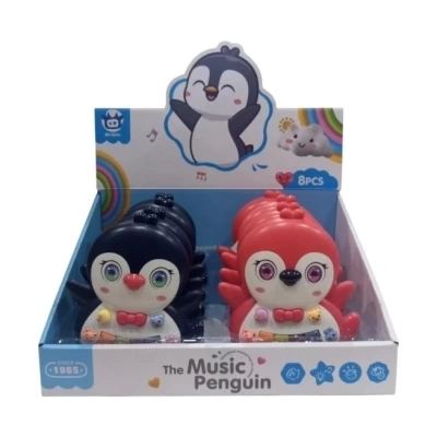 8804-C 8Lİ KUTUDA PİLLİ PENGUENLİ PİYANO