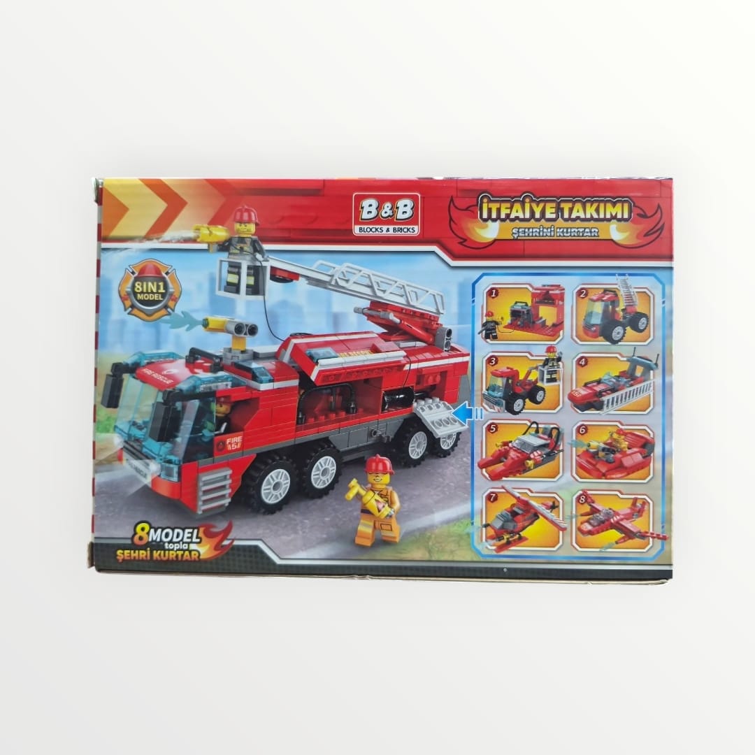 İTFAİYE LEGO SET 8 MODEL KUTULU 