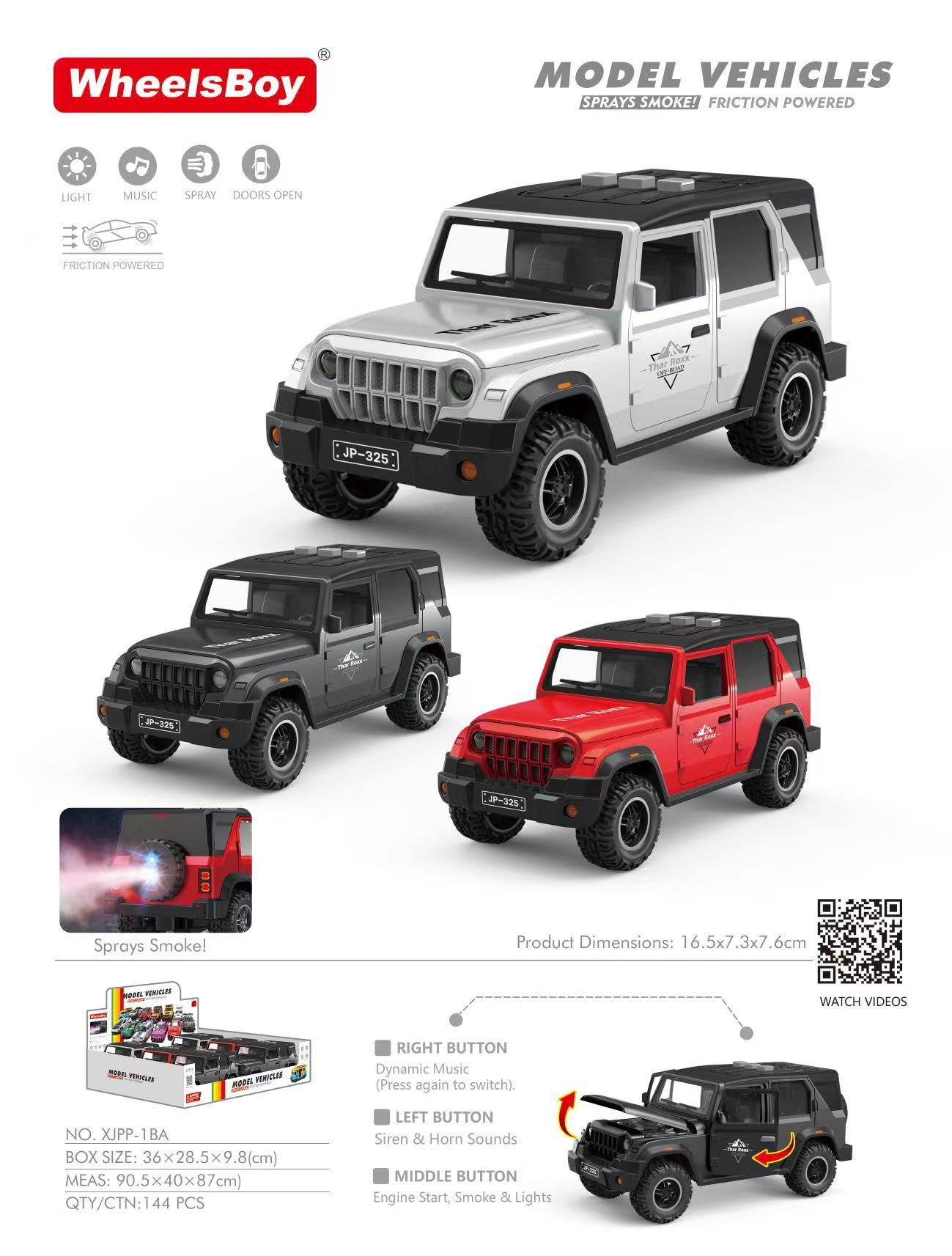 XJPP-1BA DUMAN ÇIKARAN SÜRT.JEEP