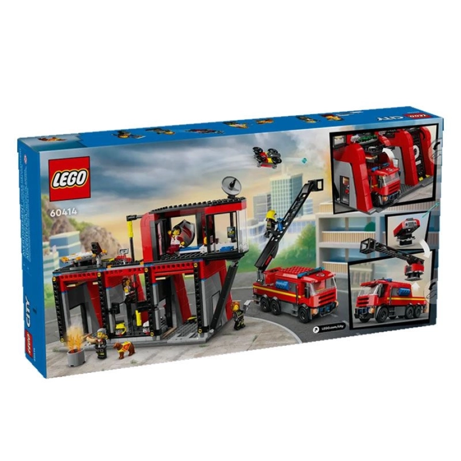 60414 FIRE STATION W FIRE TRUCK 2