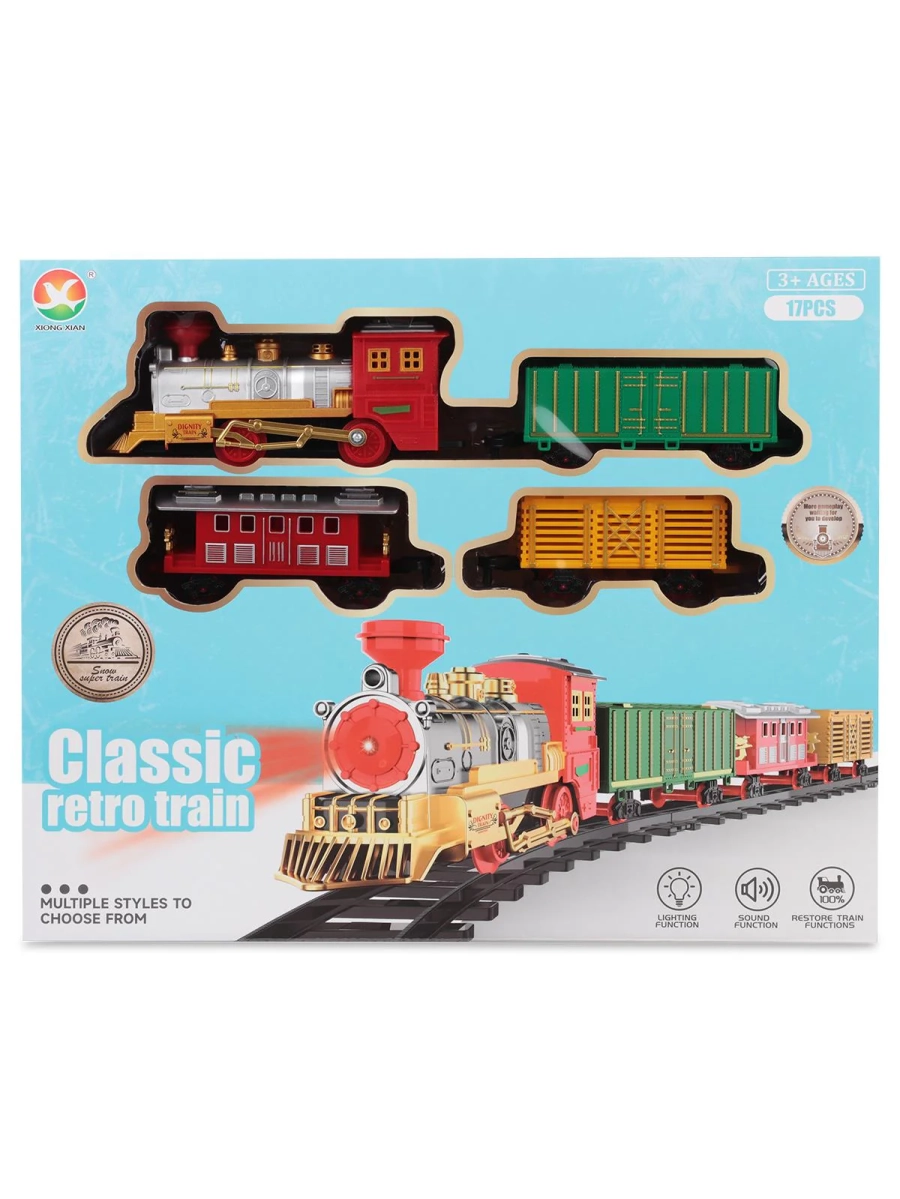 699-73A KUTUDA 17PCS PİLLİ RAYLI TREN