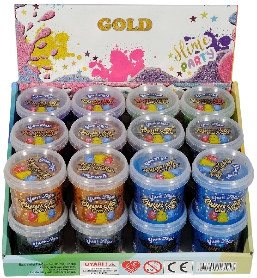 SLM-907HEROES TEKLİ GOLD OYUN JELİ SLİME 145 GR