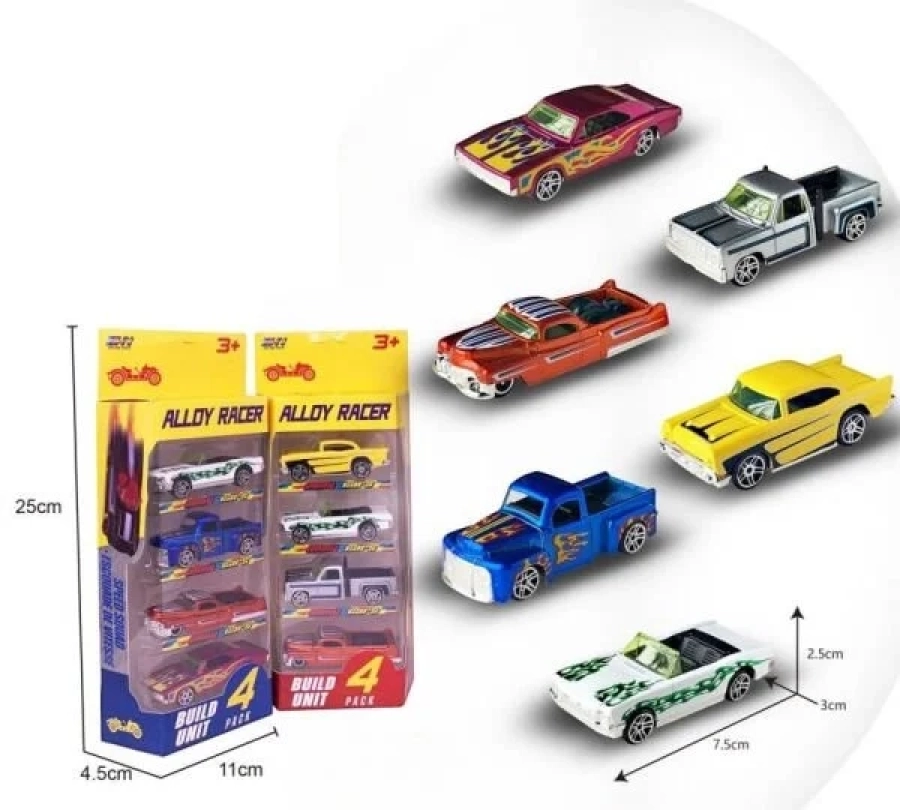 780-413 METAL ARABA 4LÜ SET