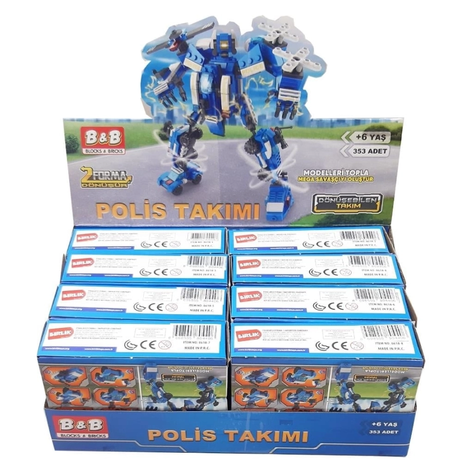 8618-6 LEGO MİNİ POLİS TAKIMI