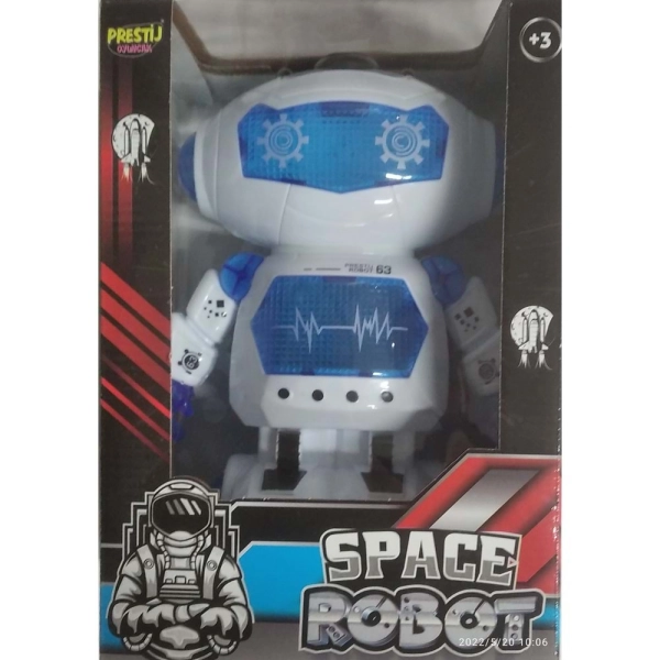 118 KUT.PİLLİ YÜREYEN SESLİ IŞIKLI ROBOT